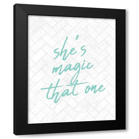 Magic Black Modern Wood Framed Art Print with Double Matting by Kimberly, Allen