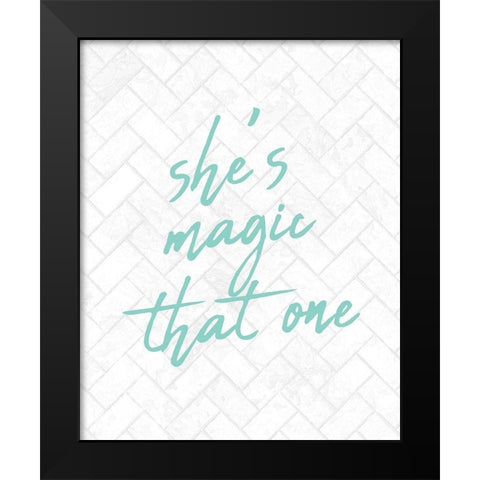 Magic Black Modern Wood Framed Art Print by Kimberly, Allen