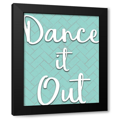 Dance it Out Black Modern Wood Framed Art Print with Double Matting by Kimberly, Allen