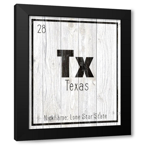 TX Black Modern Wood Framed Art Print with Double Matting by Kimberly, Allen