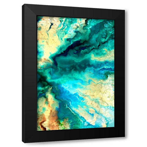 Teal Day 2 Black Modern Wood Framed Art Print by Allen, Kimberly