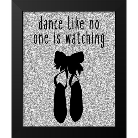 Dance Like Black Modern Wood Framed Art Print by Kimberly, Allen