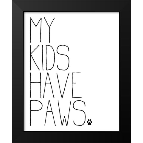 My Kids v2 Black Modern Wood Framed Art Print by Allen, Kimberly