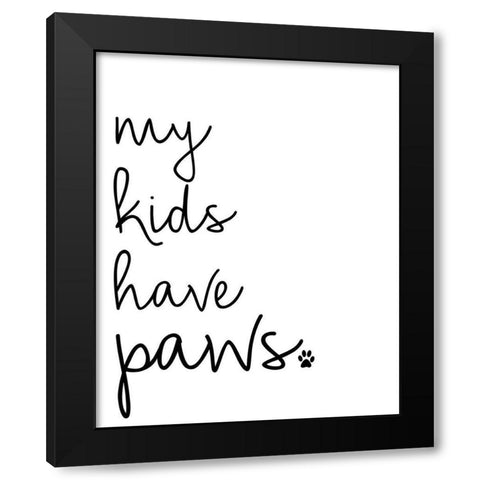My Kids V2 Black Modern Wood Framed Art Print with Double Matting by Allen, Kimberly