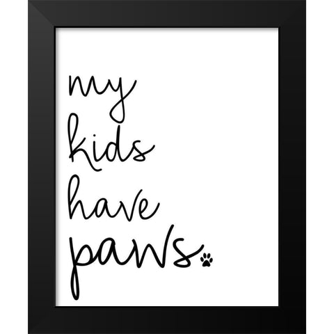 My Kids V2 Black Modern Wood Framed Art Print by Allen, Kimberly