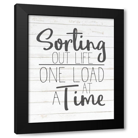 In the Laundry 2 Black Modern Wood Framed Art Print with Double Matting by Kimberly, Allen