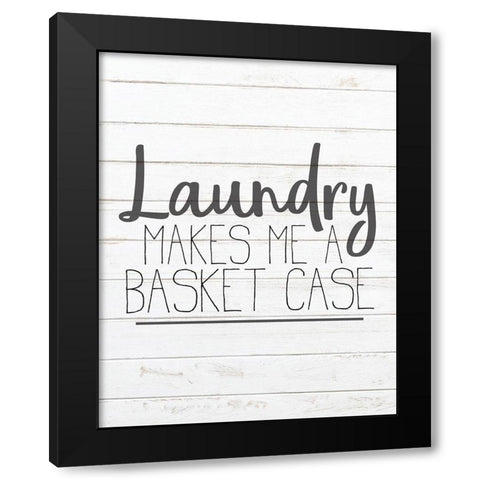 In the Laundry 3 Black Modern Wood Framed Art Print with Double Matting by Kimberly, Allen