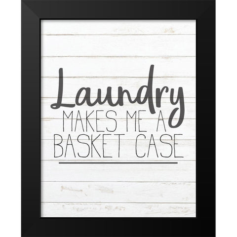 In the Laundry 3 Black Modern Wood Framed Art Print by Kimberly, Allen