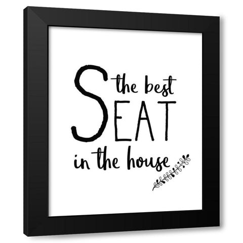 In the Bathroom 1 Black Modern Wood Framed Art Print by Kimberly, Allen