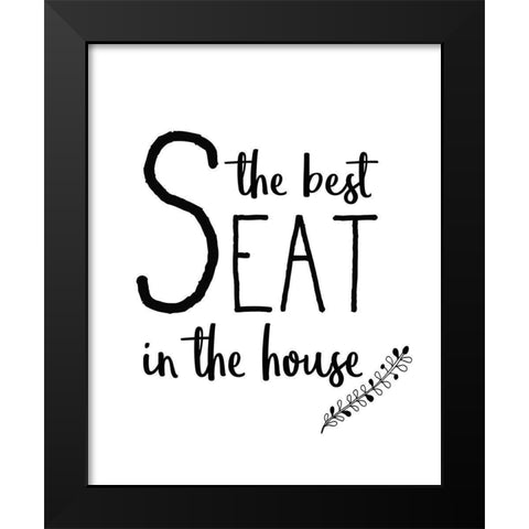 In the Bathroom 1 Black Modern Wood Framed Art Print by Kimberly, Allen