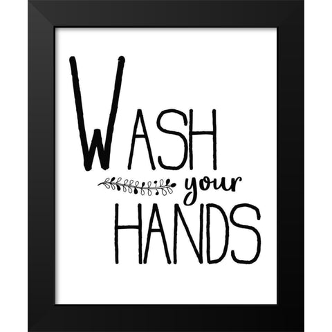 In the Bathroom 3 Black Modern Wood Framed Art Print by Kimberly, Allen