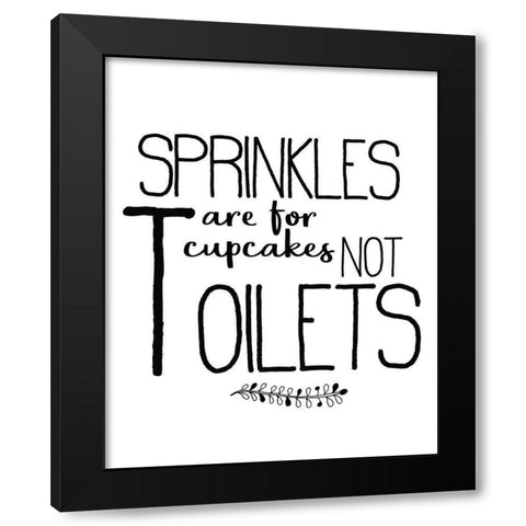 In the Bathroom 4 Black Modern Wood Framed Art Print with Double Matting by Kimberly, Allen