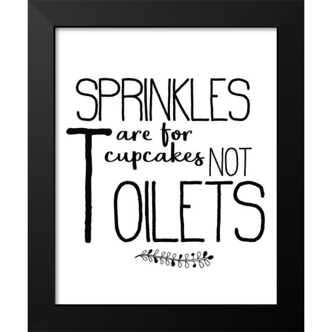 In the Bathroom 4 Black Modern Wood Framed Art Print by Kimberly, Allen