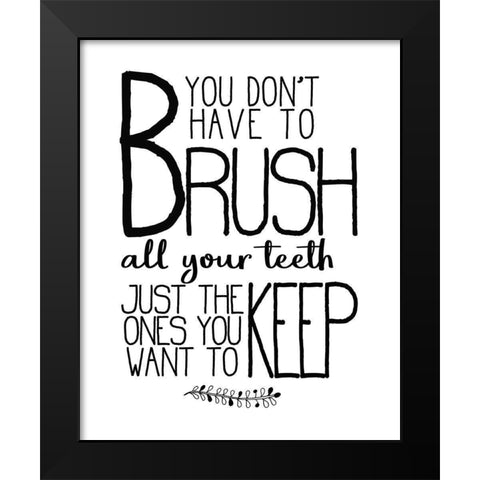 In the Bathroom 6 Black Modern Wood Framed Art Print by Kimberly, Allen