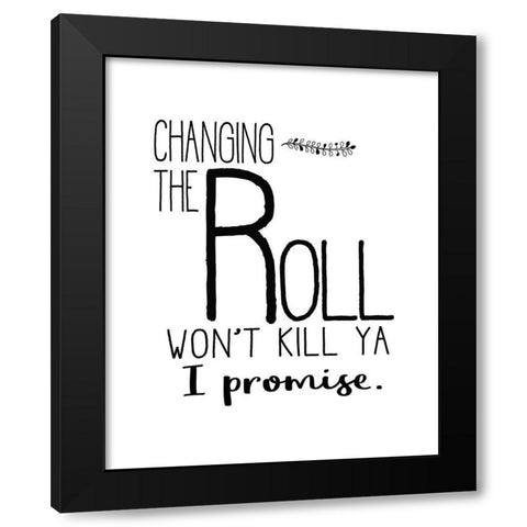 In the Bathroom 8 Black Modern Wood Framed Art Print with Double Matting by Kimberly, Allen