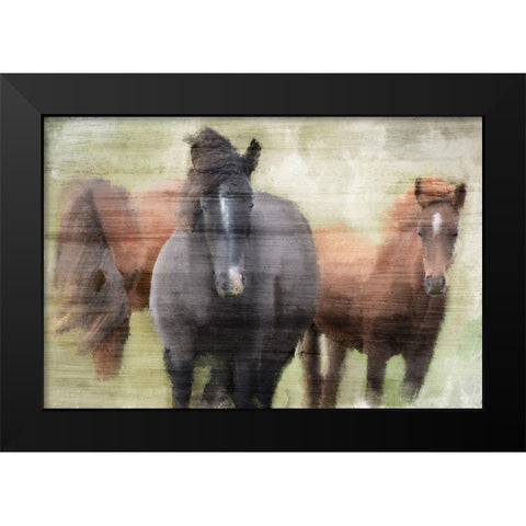 My Three Black Modern Wood Framed Art Print by Kimberly, Allen