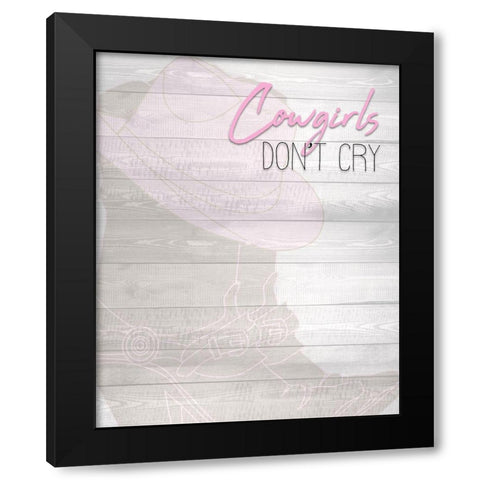Cowgirls Black Modern Wood Framed Art Print by Kimberly, Allen