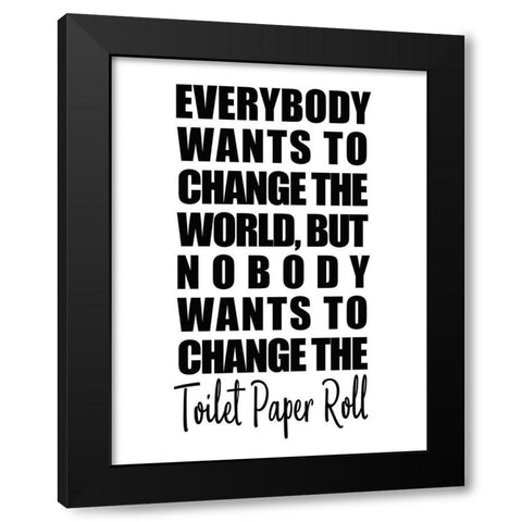 Change Black Modern Wood Framed Art Print with Double Matting by Kimberly, Allen