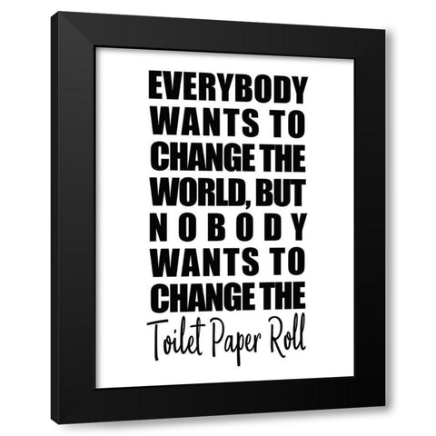 Change Black Modern Wood Framed Art Print by Kimberly, Allen