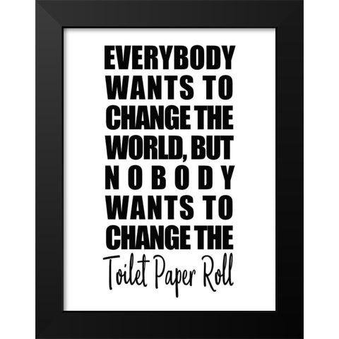 Change Black Modern Wood Framed Art Print by Kimberly, Allen