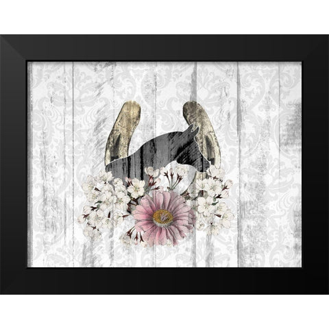 Cactus Cowboy 6 Black Modern Wood Framed Art Print by Kimberly, Allen