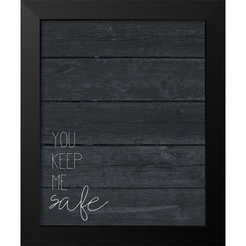 Safe and Wild 1 Black Modern Wood Framed Art Print by Kimberly, Allen