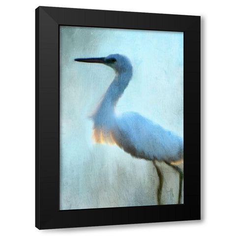 Blue Black Modern Wood Framed Art Print with Double Matting by Kimberly, Allen