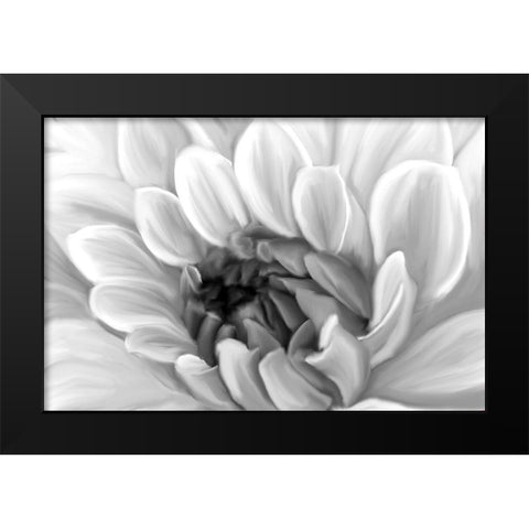 Glowing Black Modern Wood Framed Art Print by Kimberly, Allen