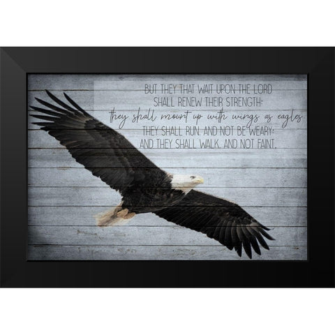 Wings as Eagles Black Modern Wood Framed Art Print by Kimberly, Allen