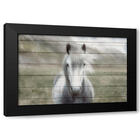 Wild Black Modern Wood Framed Art Print by Kimberly, Allen