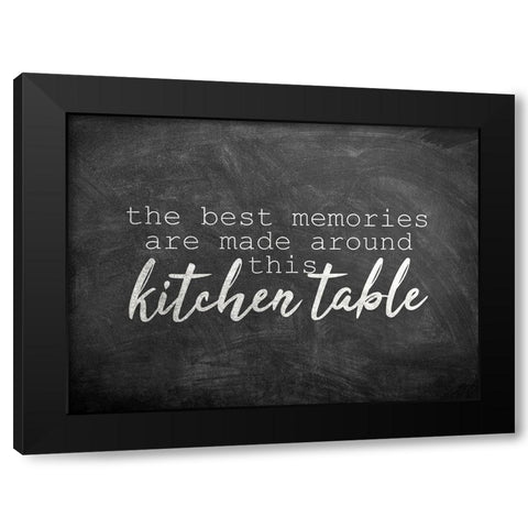 Kitchen Table Black Modern Wood Framed Art Print with Double Matting by Kimberly, Allen