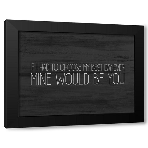 Love Always 3 v2 Black Modern Wood Framed Art Print with Double Matting by Kimberly, Allen