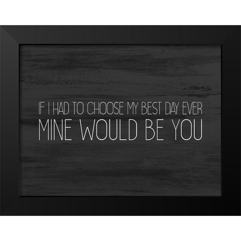 Love Always 3 v2 Black Modern Wood Framed Art Print by Kimberly, Allen
