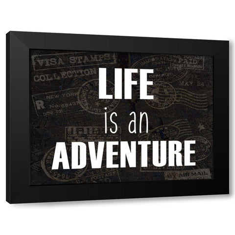 Wander 2 Black Modern Wood Framed Art Print with Double Matting by Kimberly, Allen