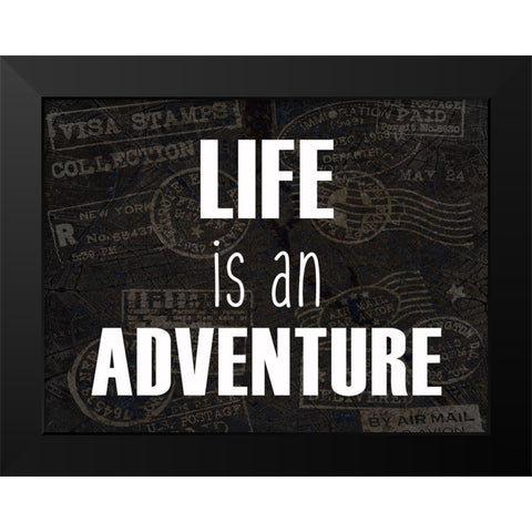 Wander 2 Black Modern Wood Framed Art Print by Kimberly, Allen