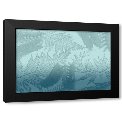 Ombre Palms 2 Black Modern Wood Framed Art Print with Double Matting by Kimberly, Allen