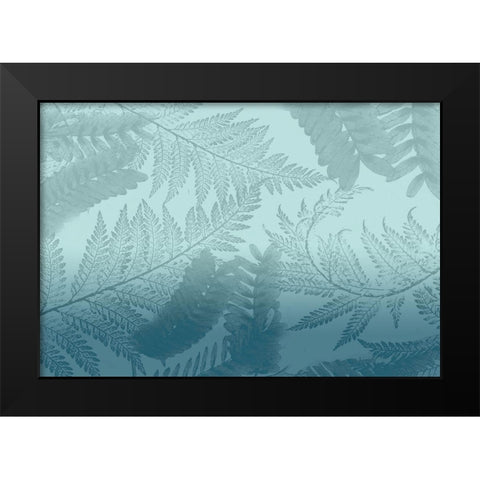 Ombre Palms 2 Black Modern Wood Framed Art Print by Kimberly, Allen