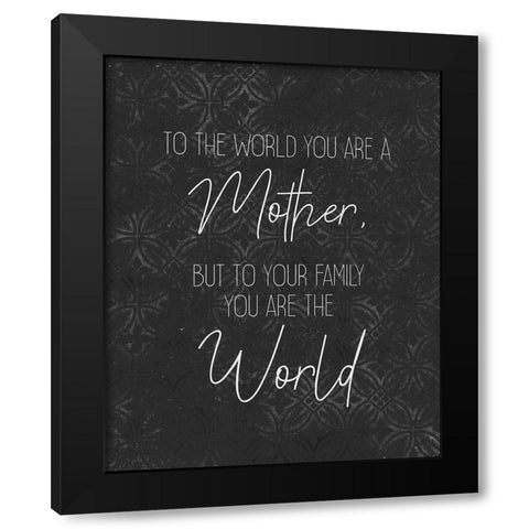 To the World Black Modern Wood Framed Art Print with Double Matting by Kimberly, Allen