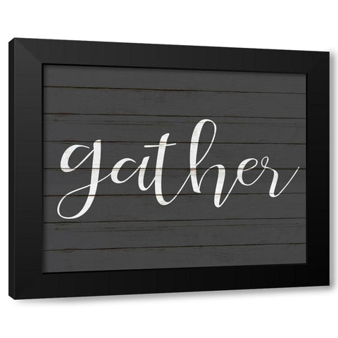 Gather Black Modern Wood Framed Art Print by Kimberly, Allen