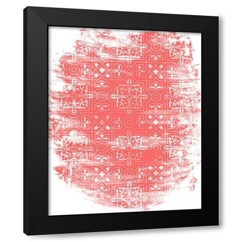 Coral Whites 2 Black Modern Wood Framed Art Print by Kimberly, Allen