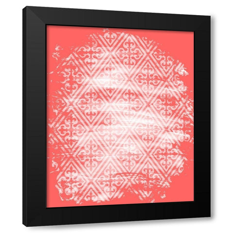 Coral Whites 3 Black Modern Wood Framed Art Print by Kimberly, Allen