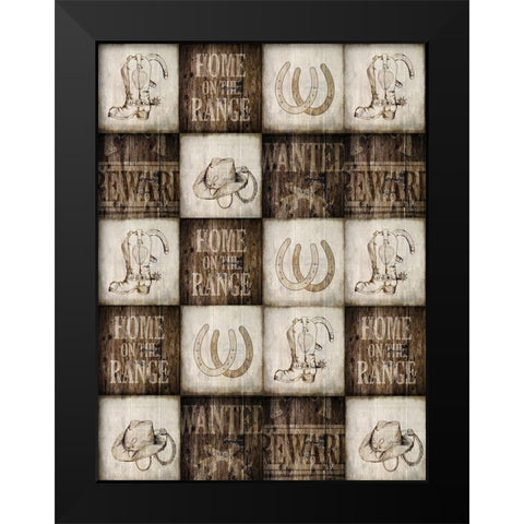 Home on The Range 2 Black Modern Wood Framed Art Print by Kimberly, Allen