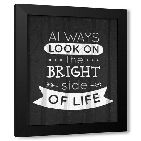 Always Look Black Modern Wood Framed Art Print by Allen, Kimberly