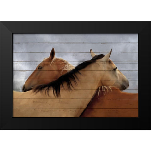 Together Black Modern Wood Framed Art Print by Kimberly, Allen