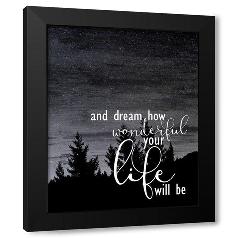 My Angel 2 Black Modern Wood Framed Art Print with Double Matting by Kimberly, Allen
