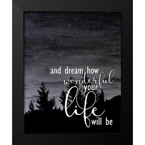 My Angel 2 Black Modern Wood Framed Art Print by Kimberly, Allen