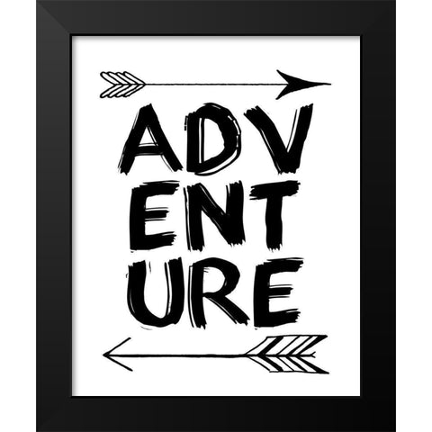 Adventure 2 Black Modern Wood Framed Art Print by Kimberly, Allen