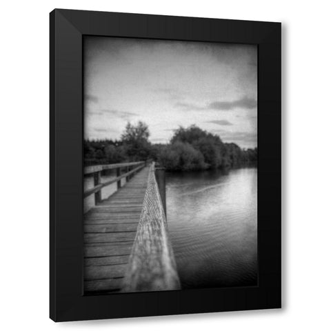 Over the Lake Black Modern Wood Framed Art Print by Kimberly, Allen