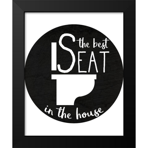 Best Seat Black Modern Wood Framed Art Print by Kimberly, Allen