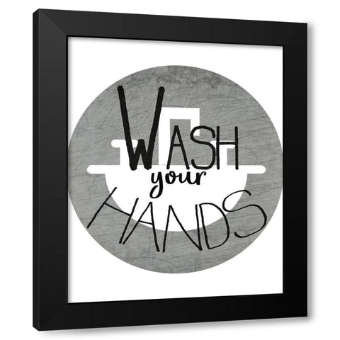 Wash Black Modern Wood Framed Art Print with Double Matting by Kimberly, Allen